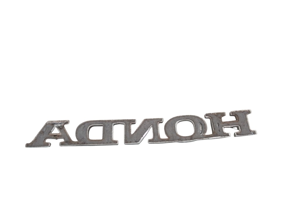 Emblema Letreiro Tampa Traseira Linha Honda Prata Cromado Cromado 6