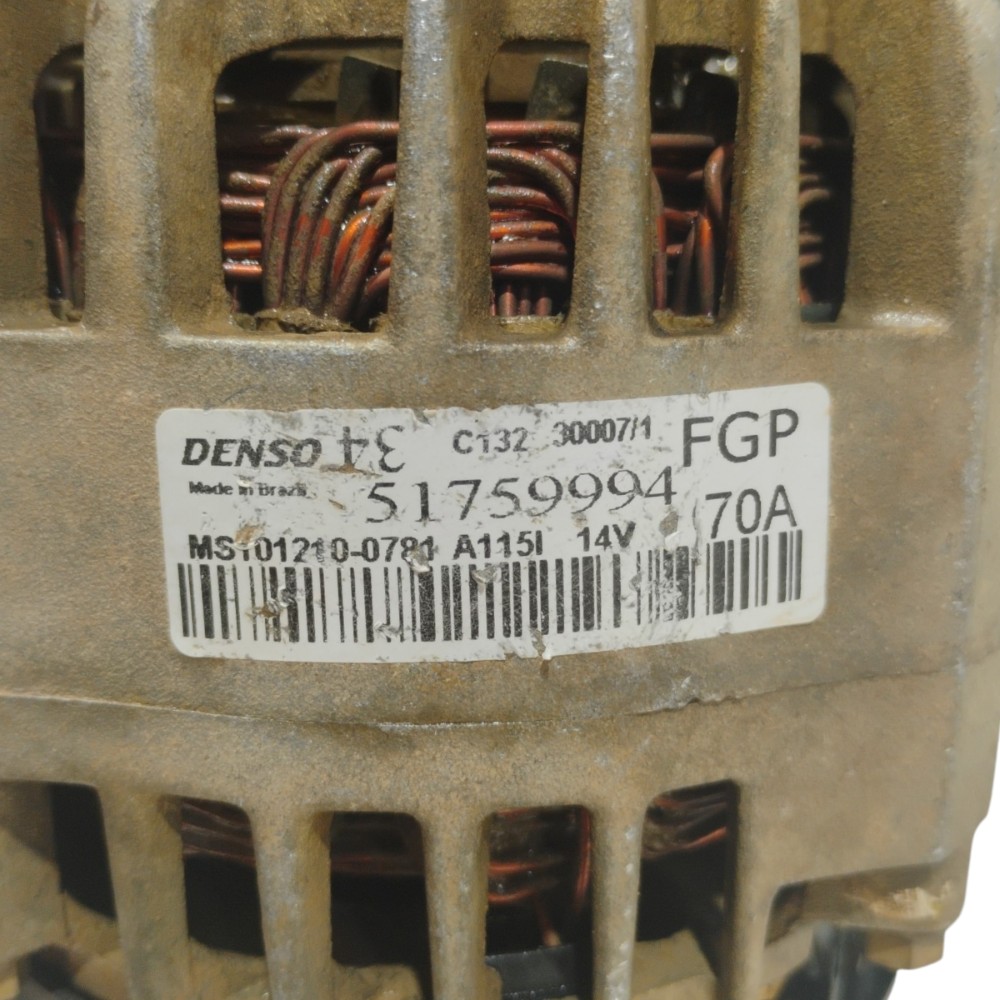 Alternador Fire Denso 1.0 Fiat Uno Mille V15 83631759 Et5439 7