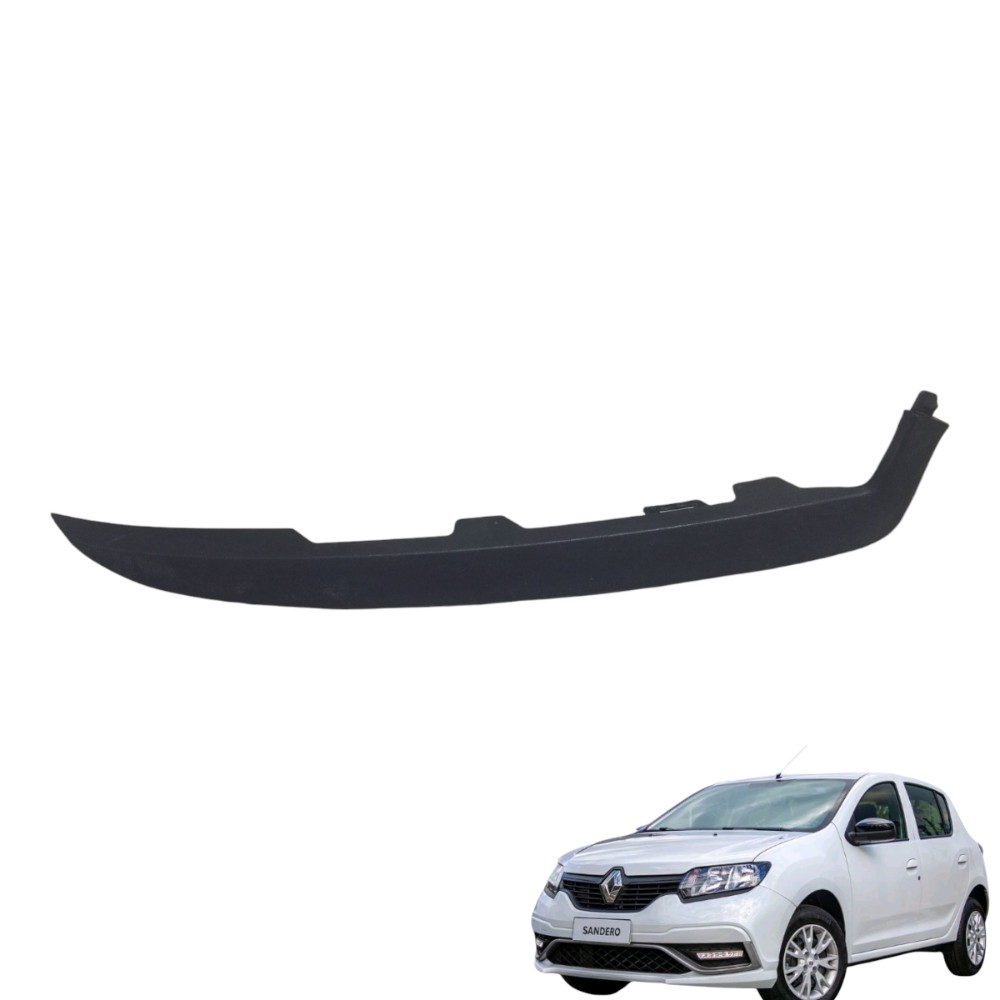 Moldura Farol Direito Renault Sandero 14/20 260448351r Preta