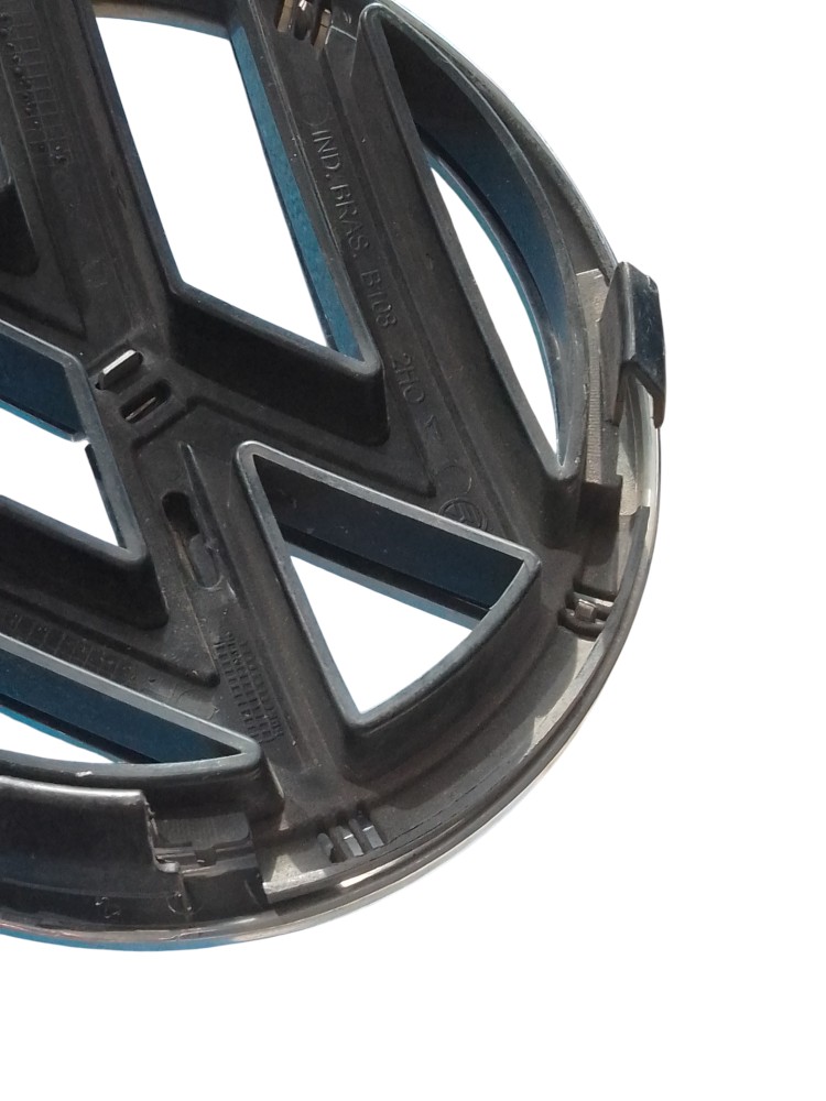 Emblema Grade Frontal Dianteiro Vw Fox Gol 2005 A 2018 Prata Prata 6