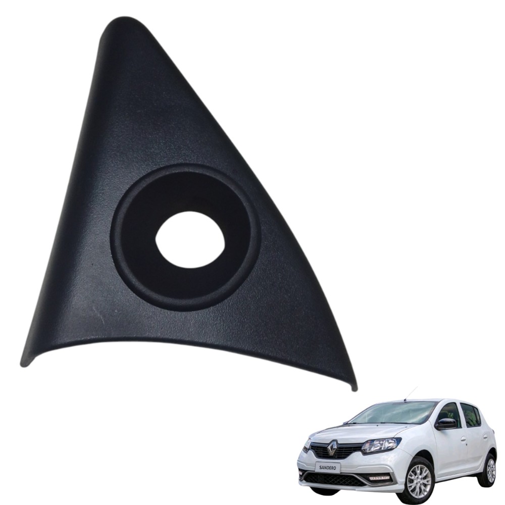 Acabamento Retrovisor Dianteiro/e 14/19 Sandero 802932404r Preto 2