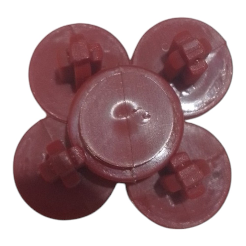 Kic/c 37 Grampos Para Forração Lateral Porta Fiat Palio Vermelho 6