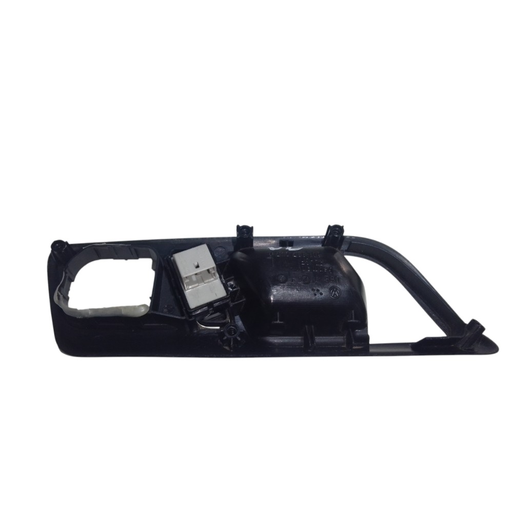 Moldura Maçaneta Interna Dianteira Le Vw Polo 2004 A 2014 Preto 5
