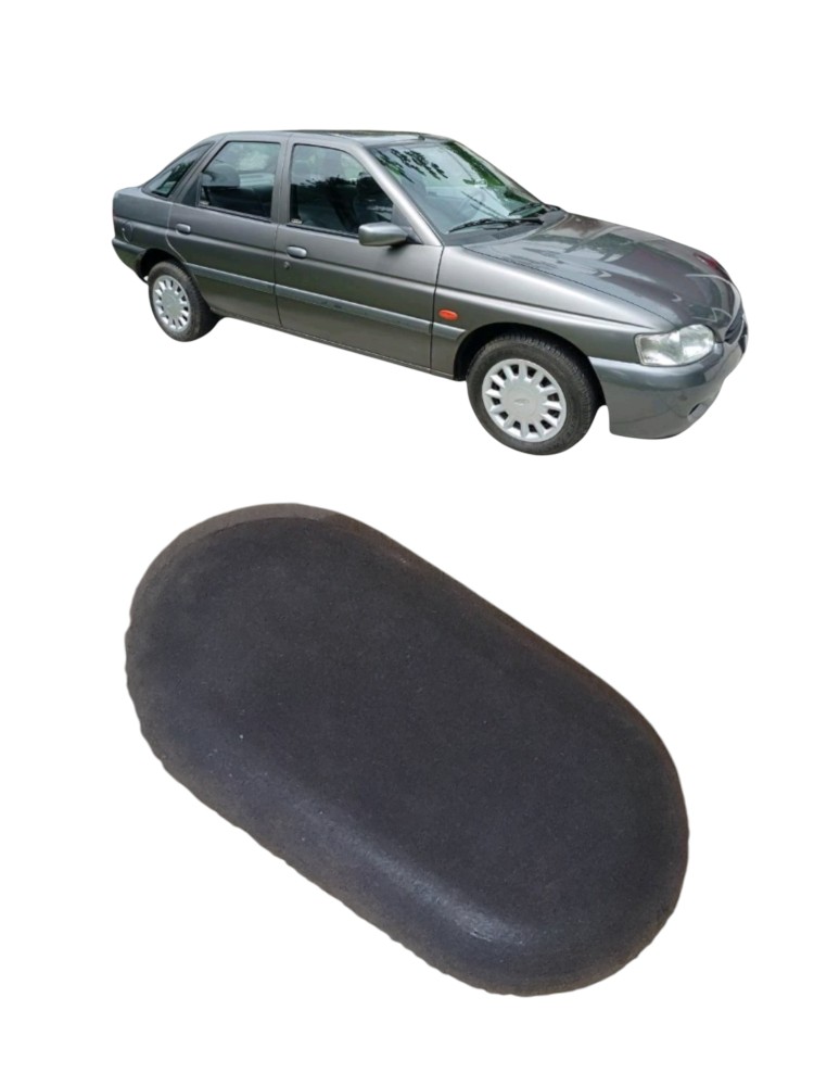 Tampão Tampa Traseira Porta Malas Escort 1993 A 2002 Et3766 Preto 6