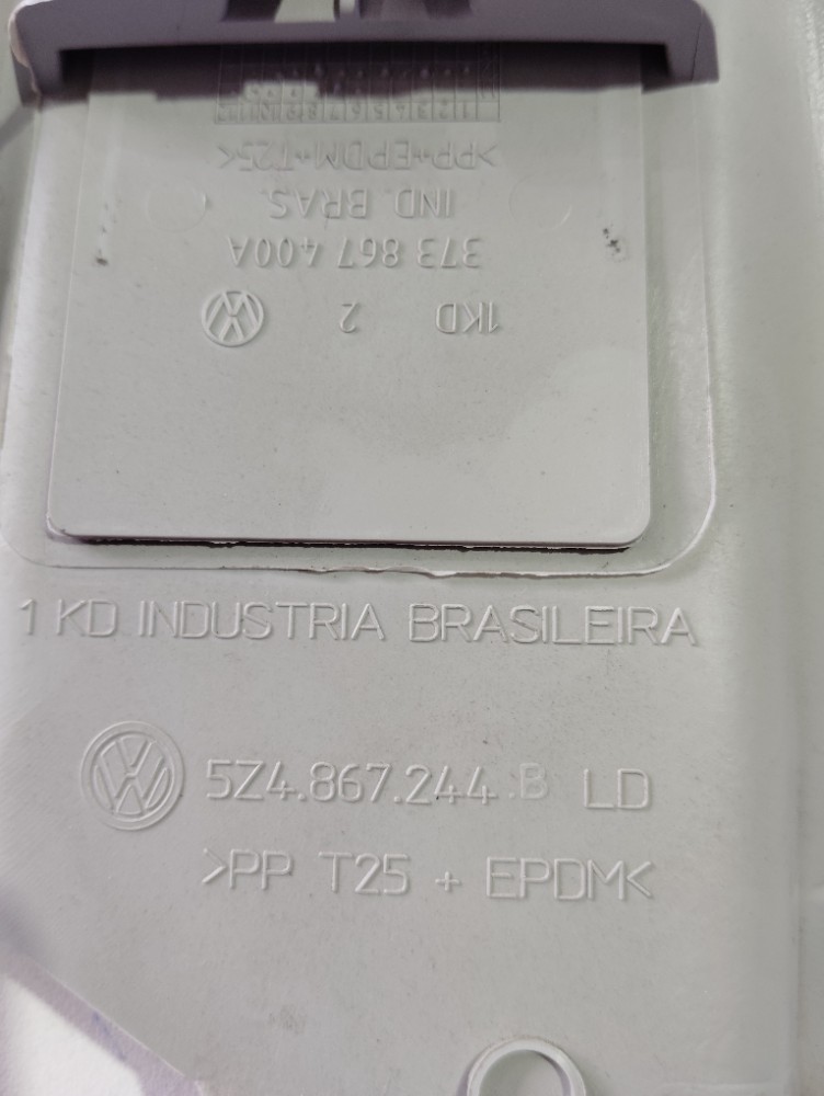 Moldura Coluna Acabamento Central Superio Vw Fox 2006 A 2018 Cinza 3