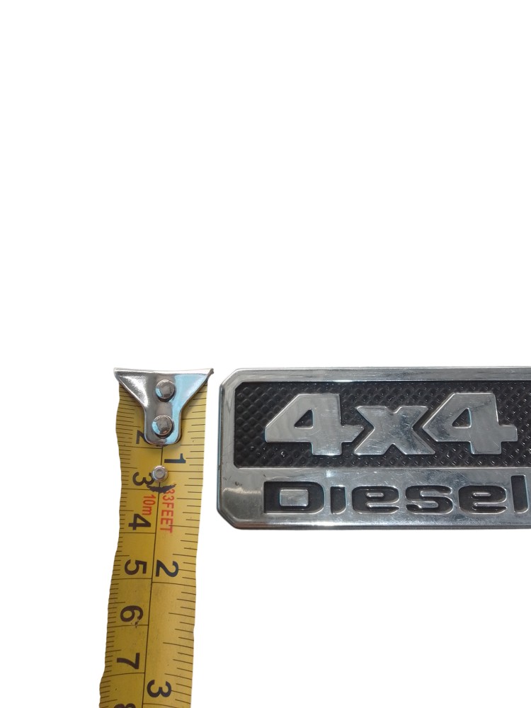 Emblema Letreiro Tampa Traseira Toro 4×4 Diesel Cromado  Cromado 8