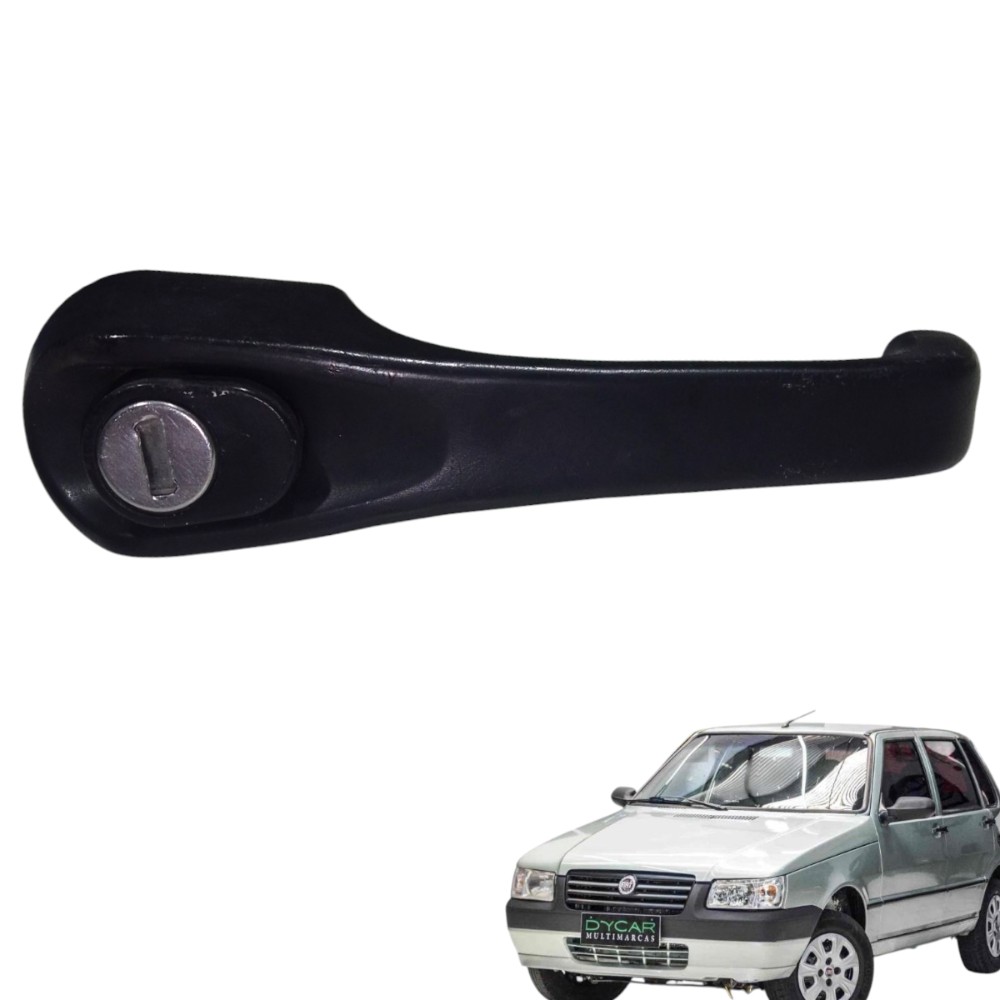 Maçaneta Externa Dianteiro Esquerdo Fiat Uno Mille 2005/2006 Preto Dianteira