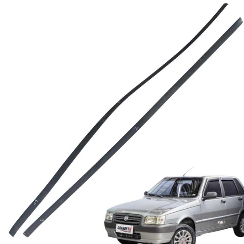 Par Frisos Forro De Teto Fiat Uno Mille V19 Preto 2