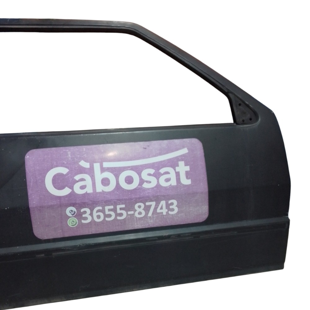 Porta Dianteira Direita Fiat Uno Mille V15 Et5296 Dianteira Direto Preto 2
