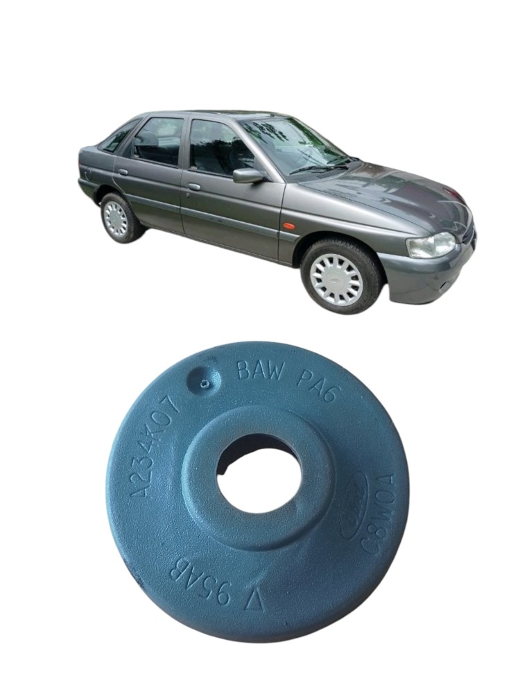 Moldura Acabamento Manivela Vidro Manual Escort 1993 A 2004 Cinza 5
