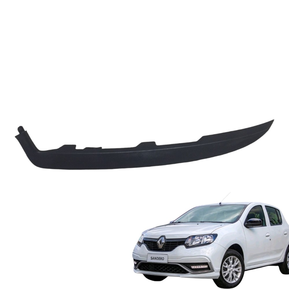 Moldura Farol Esquerdo Renault Sandero 2014/19 260946533r Preto