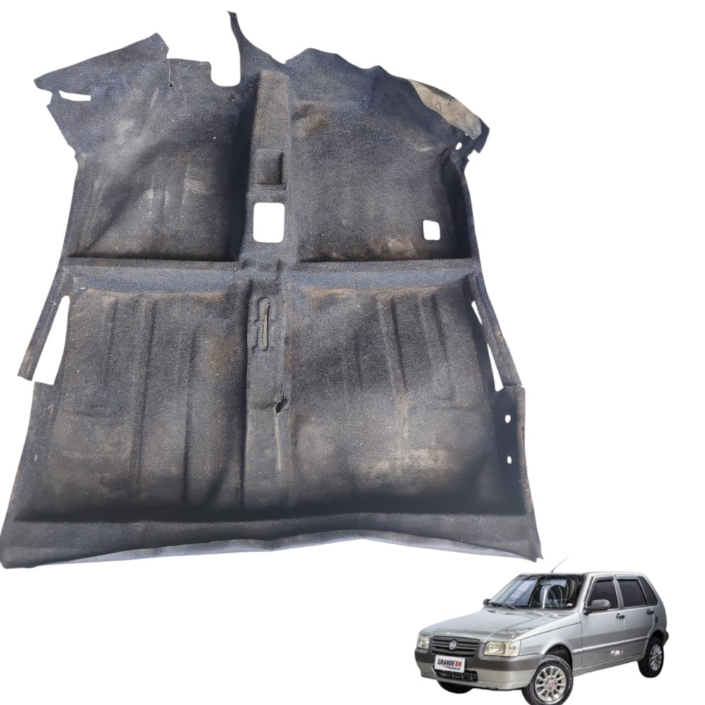 Carpete Assoalho Fiat Uno Mille V19 Et5410 Preto