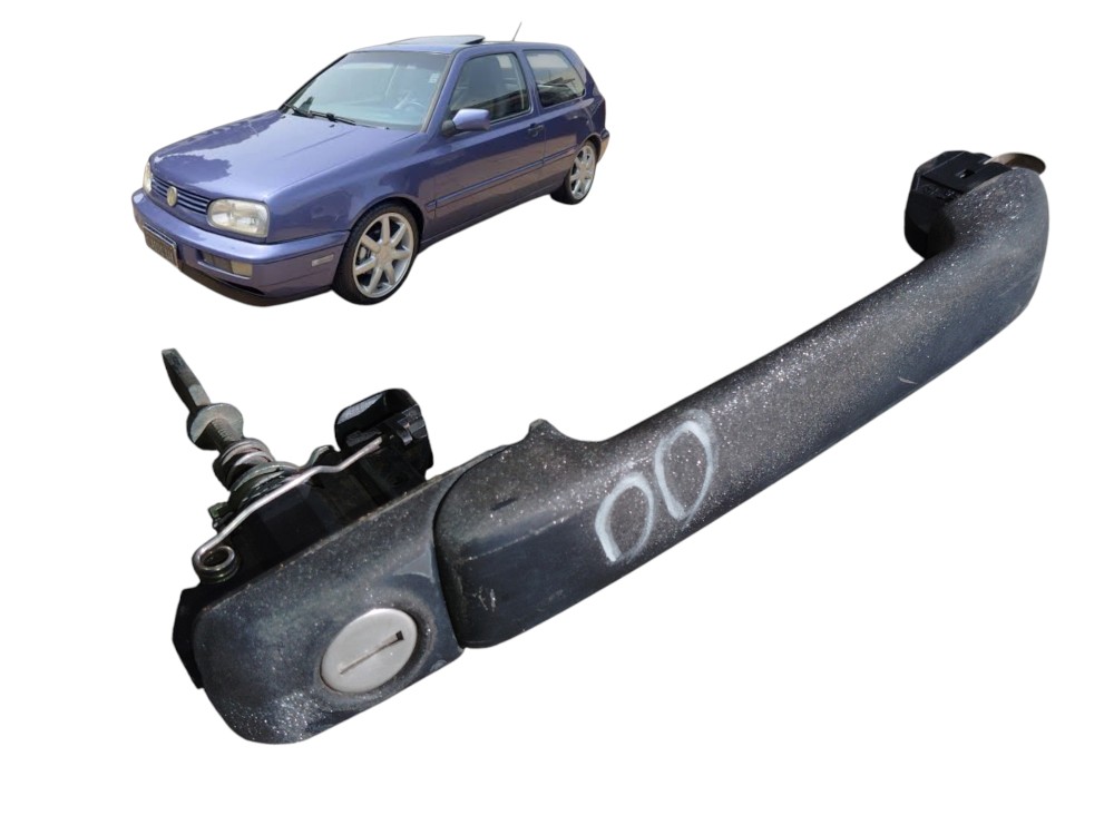 Maçaneta Externa Dianteira Direita Com Miolo Vw Golf 1994/00 Preto Dianteira 1