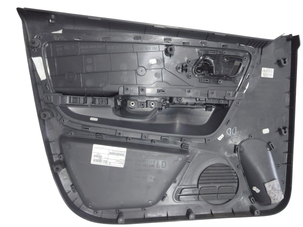Forro Porta Dianteira Direita Volkswagen Fox 2014 2015 Preto Preto 5