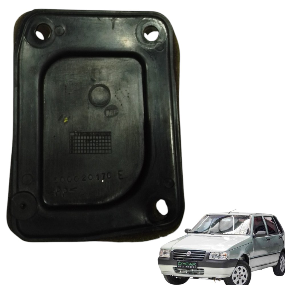 Tampa Esquerda Painel Orifício Compando Ar Fiat Uno Mille 06 Preto
