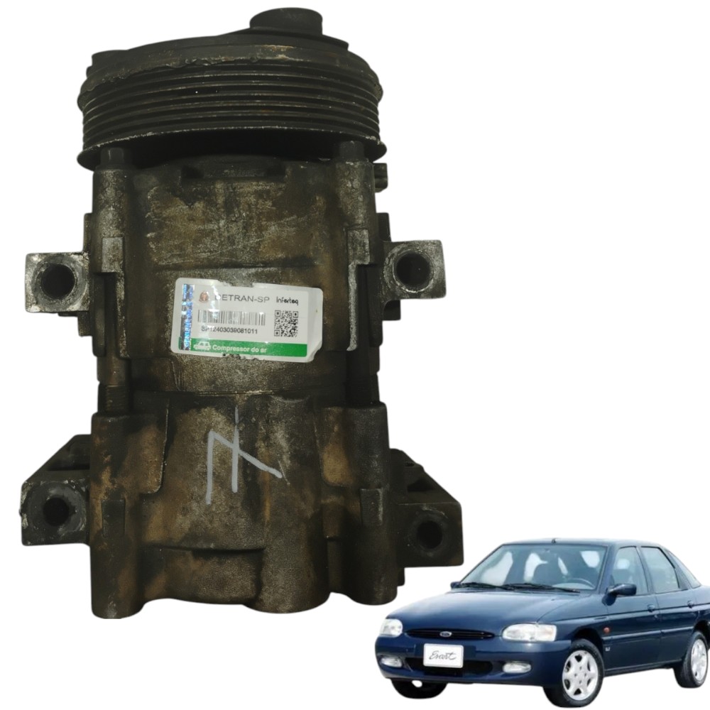 Compressor do ar condicionado Ford Escort V7