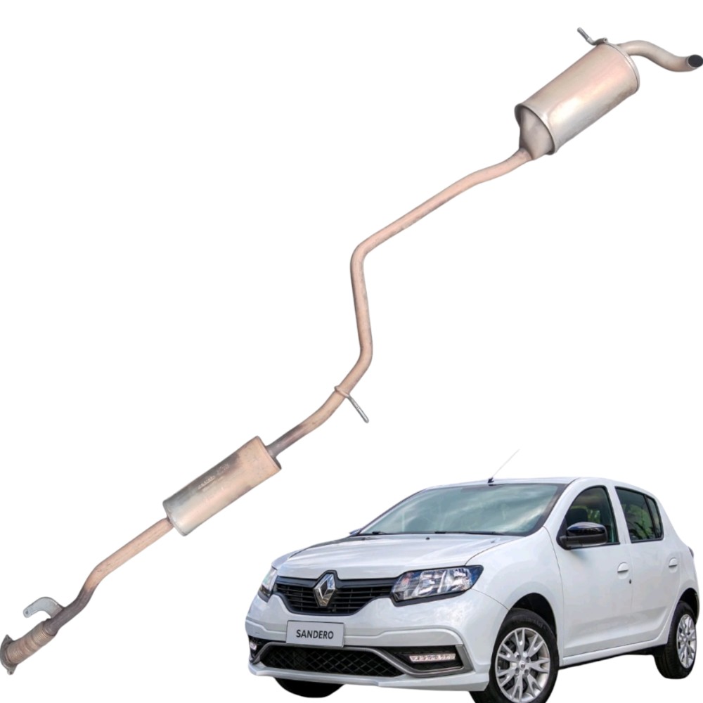 Escapamento Intermediário Renault Sandero Logan 203006927r