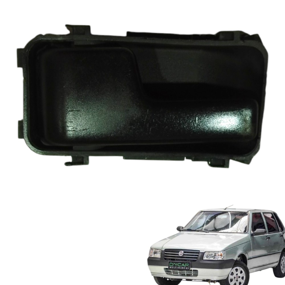 Maçaneta Interna Esquerdo Dianteiro Fiat Uno Mille 2007/2008 Preto Dianteira