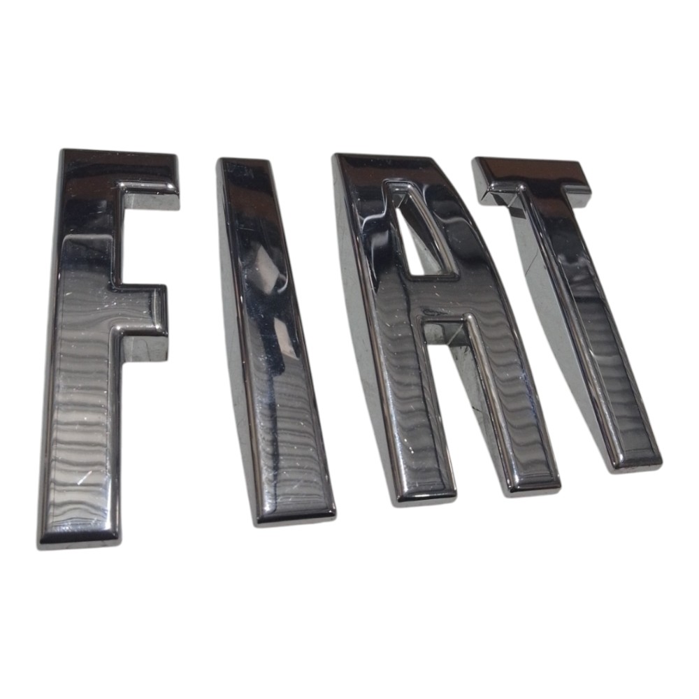 Emblema Cromado Fiat Logo Traseiro Original Fastback  Prateado 3