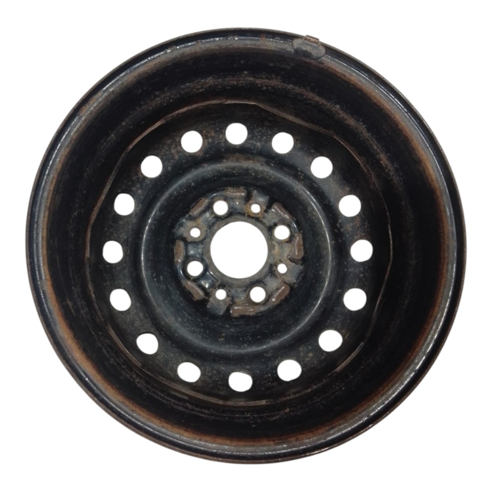 Roda Aro 13 Ferro 4 Furos Fiat Preto 6