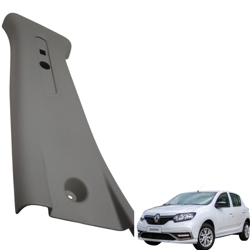 Moldura Acabamento Cinto Renault Sandero Logan 769142243r Cinza