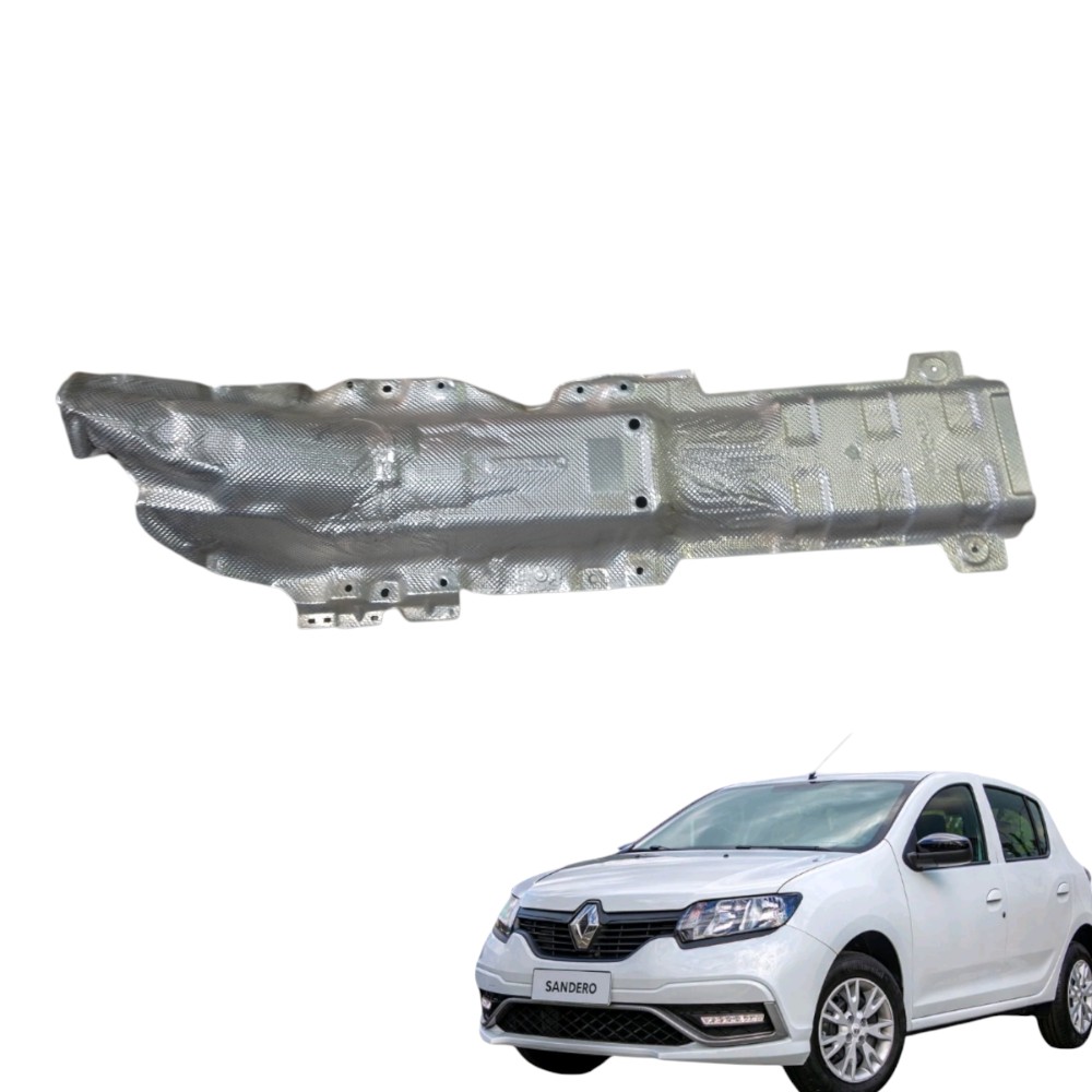 Tela De Proteção Térmica Renault Sandero 747513766r Prata 9
