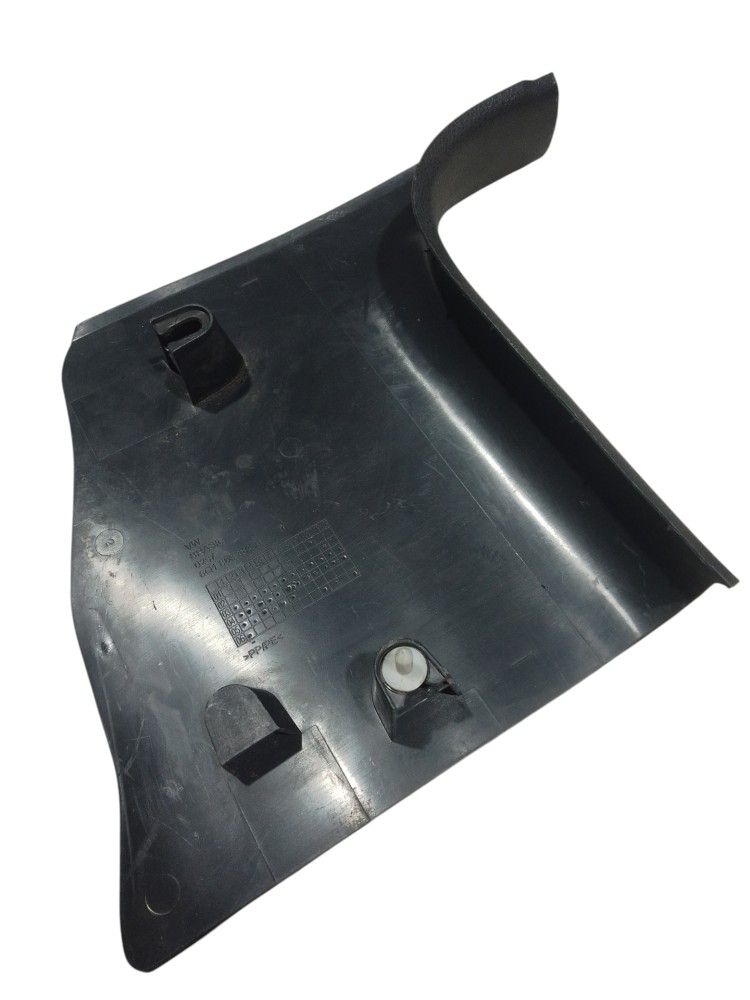 Moldura Acabamento Interno Piso Vw Polo Original 2003 Preto 4