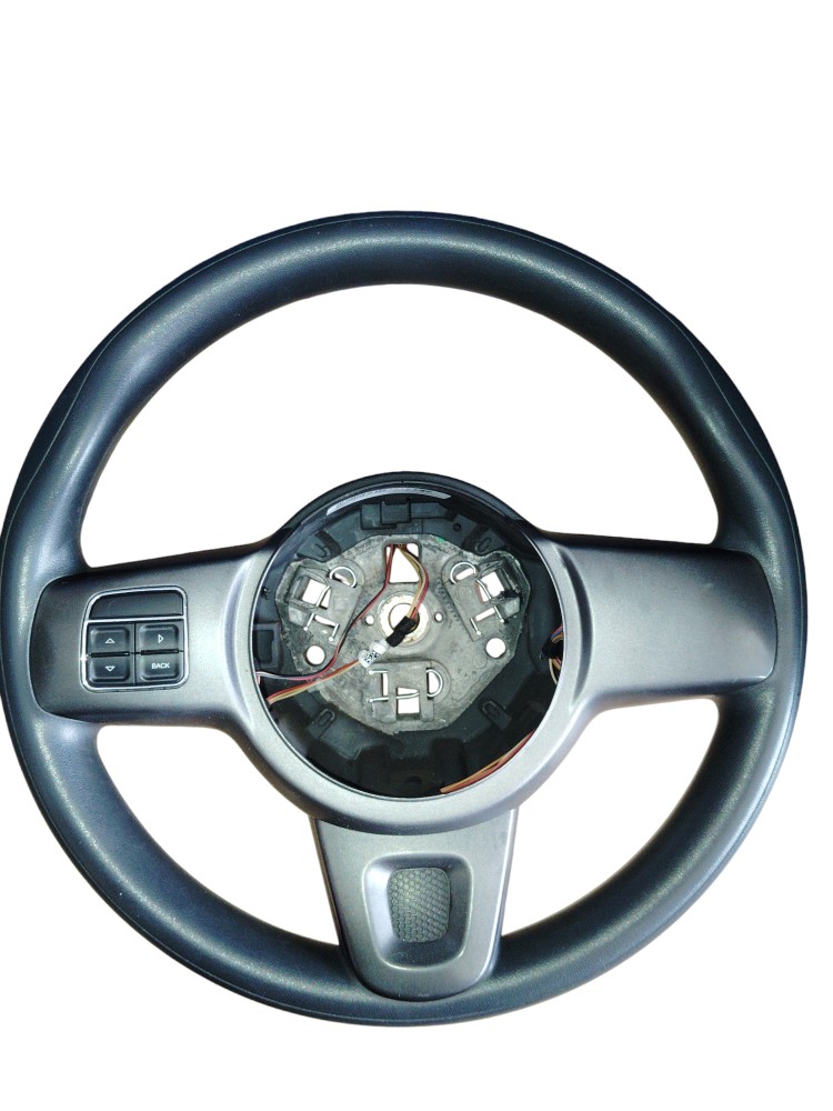 Volante Direção Comando Fiat Novo Uno Preto Preto Preto