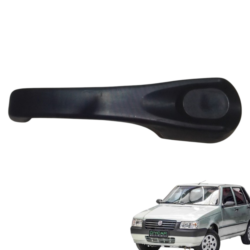 Maçaneta Externa Traseira Direita Fiat Uno Mille V19 Preto Traseira