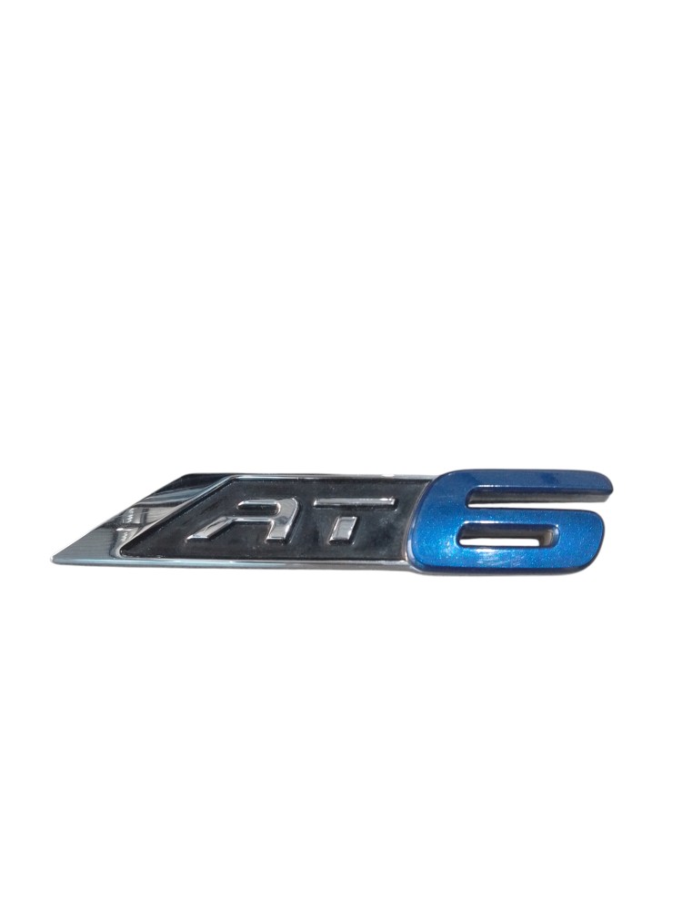Emblema Letreiro Tampa Traseira At6 Fiat Argo 2016 A 2021  Cromado/azul 3