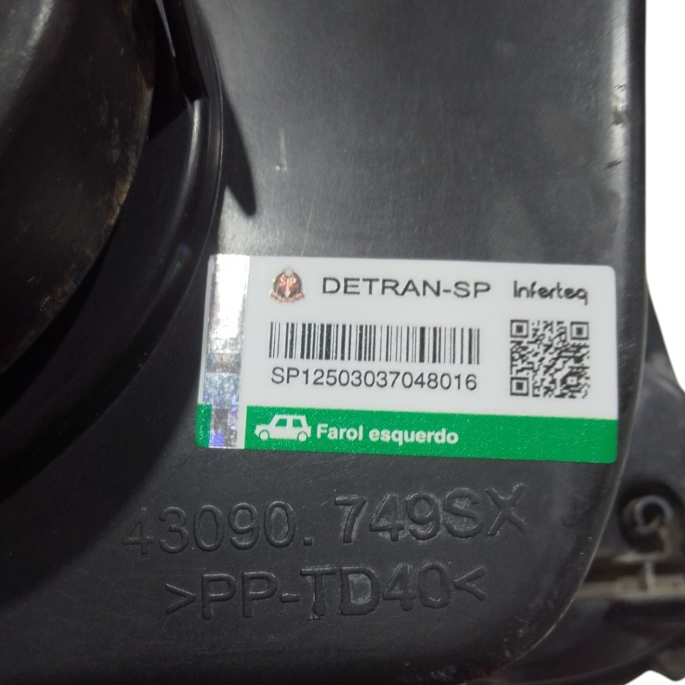 Farol dianteiro Esquerdo completo FIAT uno Mille 2007 / 2008 5
