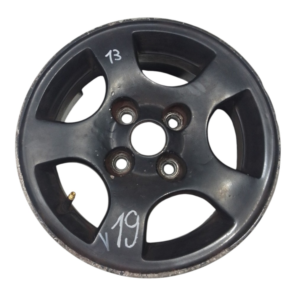 Roda esportiva Aro 13 Ferro 4 Furos Fiat Preto