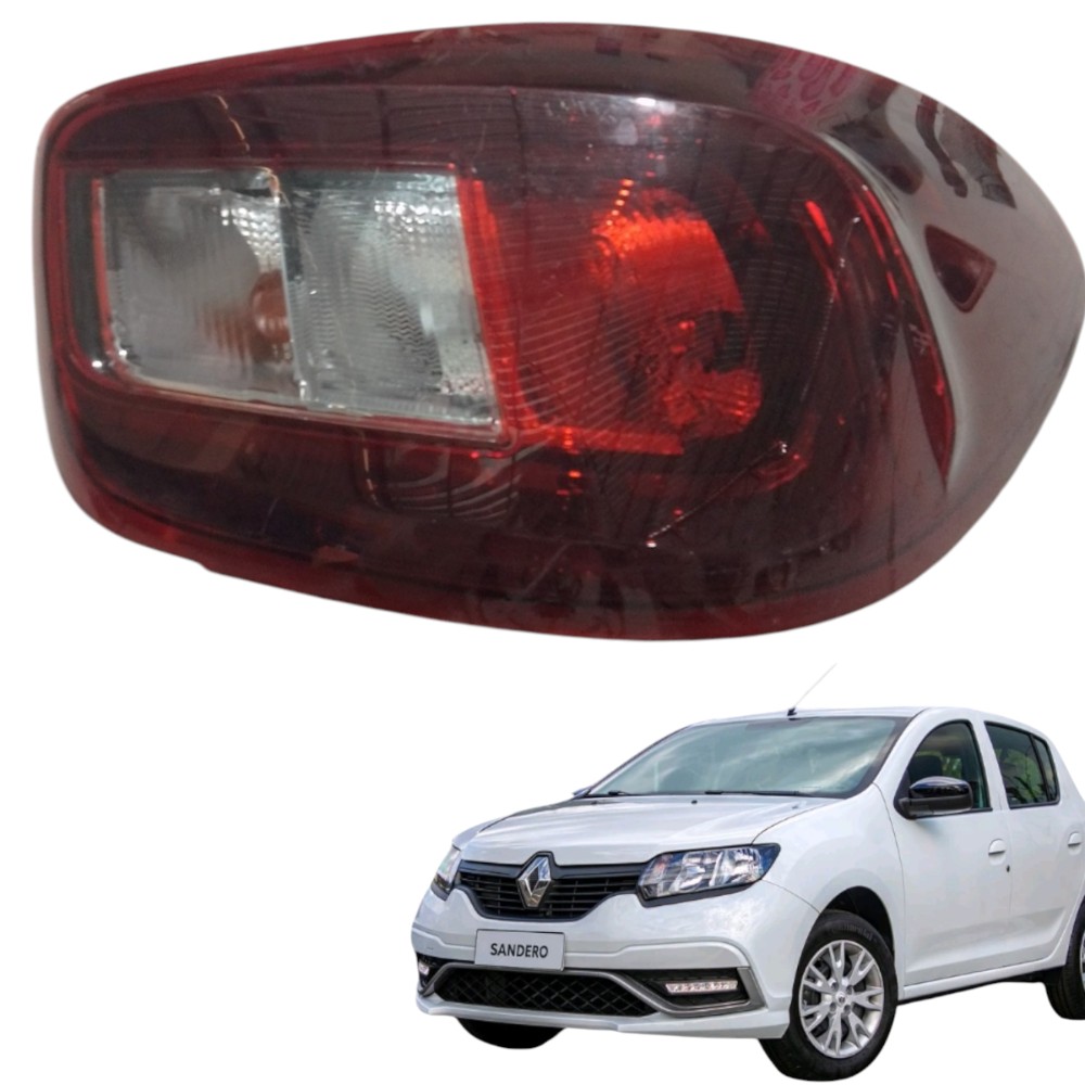 Lanterna Traseira Direita Renault Sandero Kwid 265506749r Direito/passageiro Vermelho/brancay