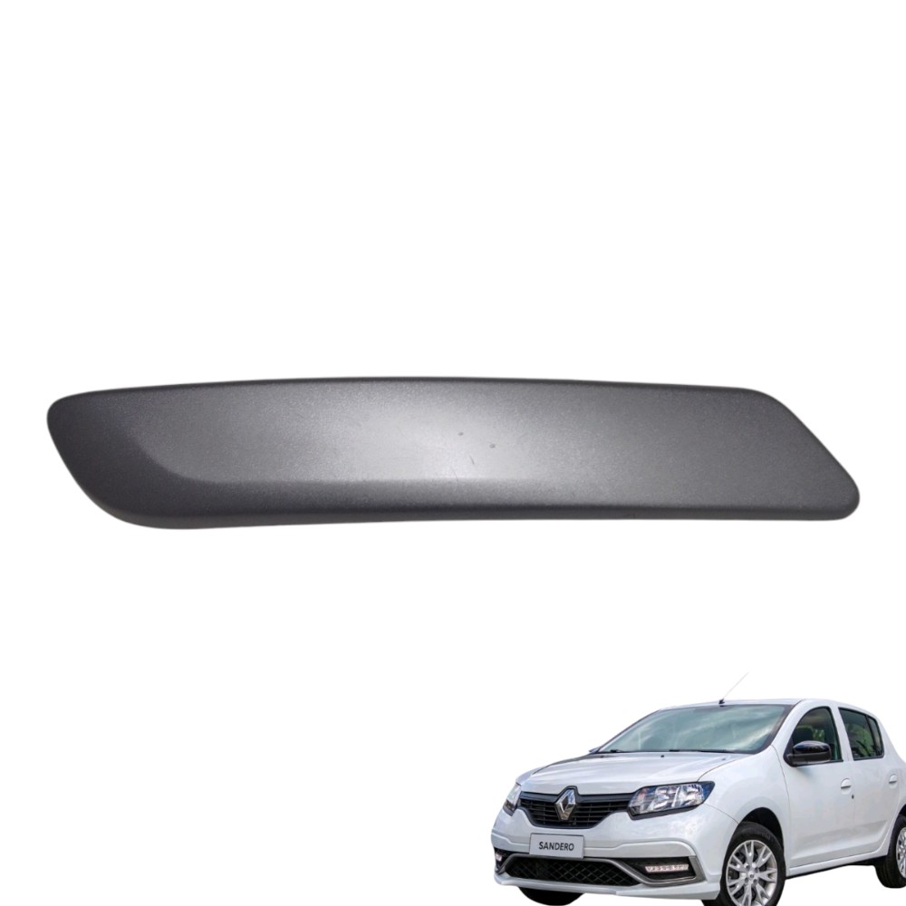 Moldura Puxador Dianteiro/e Renault Sandero 809541410r Prateado