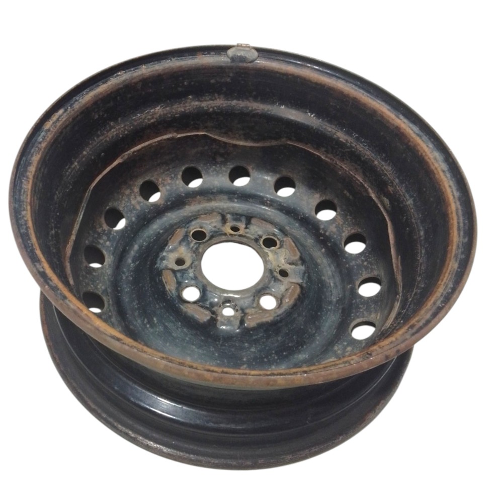 Roda Aro 13 Ferro 4 Furos Fiat Preto 5