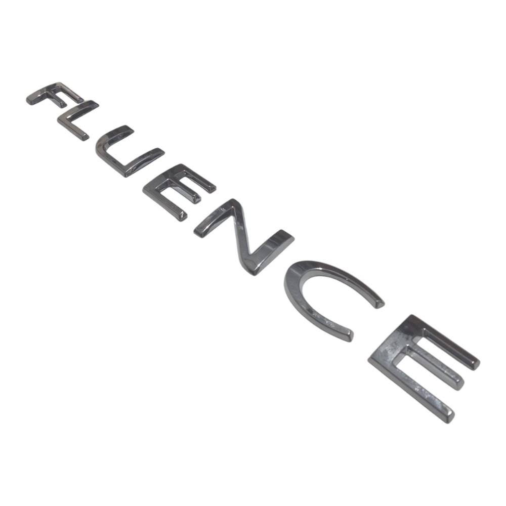Emblema Letreiro Fluence 2010/2011/2012/2013/2014/2015/2016 Prateado 4