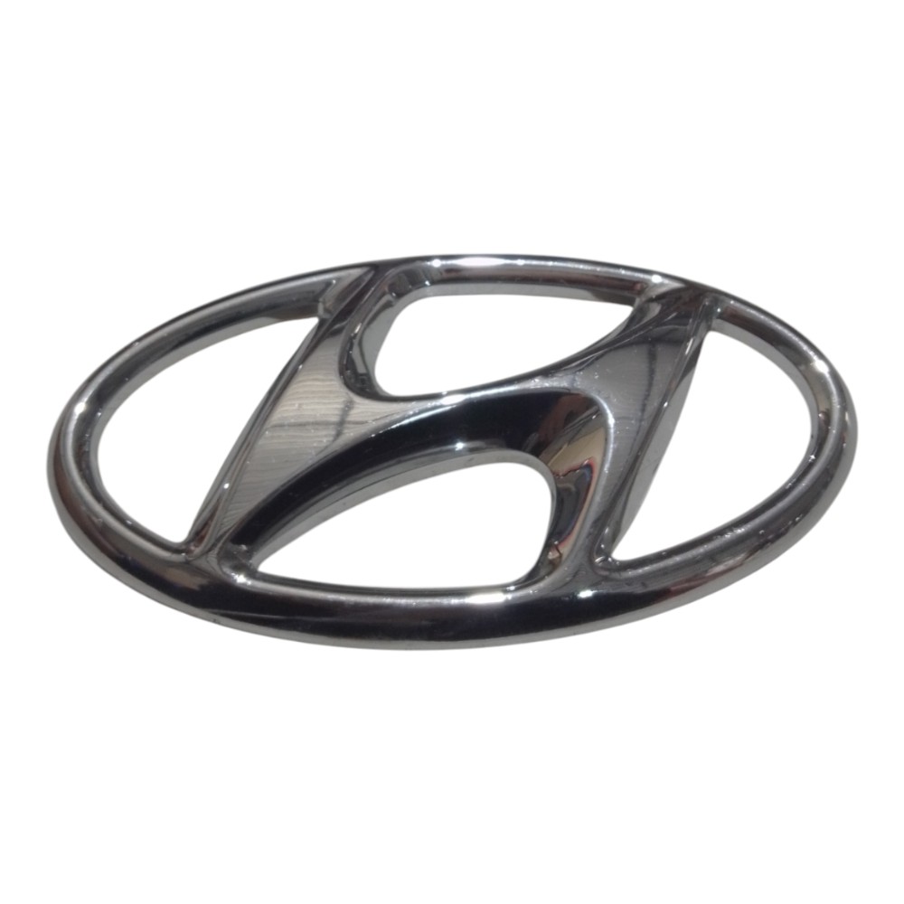 Emblema De Grade Dianteira Do Hyundai Hb20 863001s500 Prateado 3