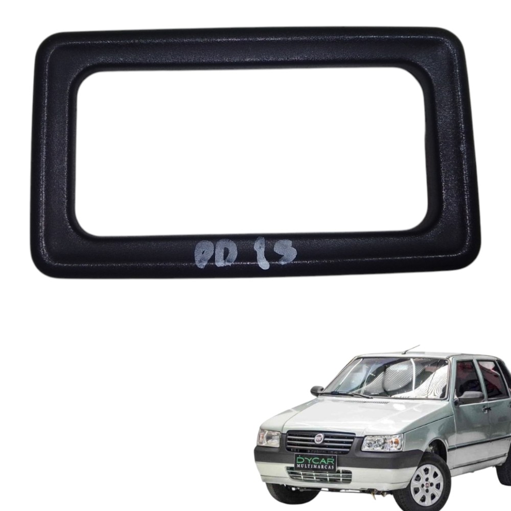 Moldura Maçaneta Interna Dianteiro Direto Fiat Uno Mille Preto Dianteira