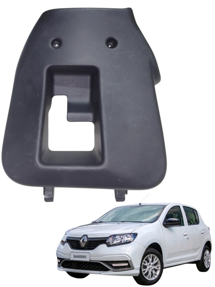 Acabamento Coluna Moldura Direcão Renault 2018 A 2019 – Preto