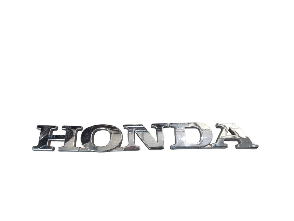 Emblema Letreiro Tampa Traseira Linha Honda Prata Cromado Cromado 5