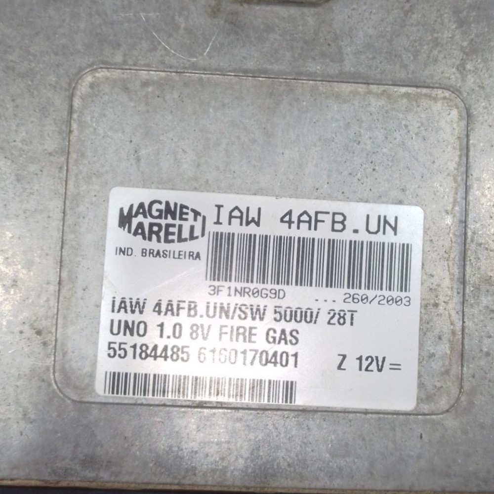 Módulo Injeção 1.0 Fire 8v Gasoli Fiat Mille Uno 2005 / 2006 v16 3