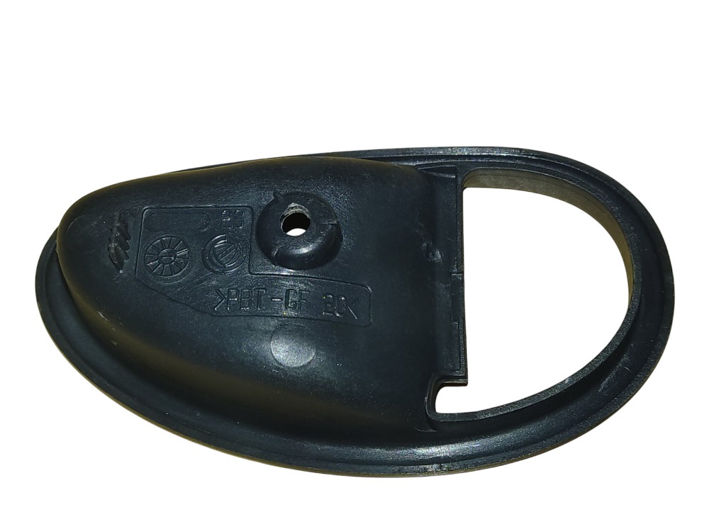 Moldura Maçaneta Interna Lado Esquerdo Fiat Palio 1996 A 05 Cinza-escuro Dianteira 3