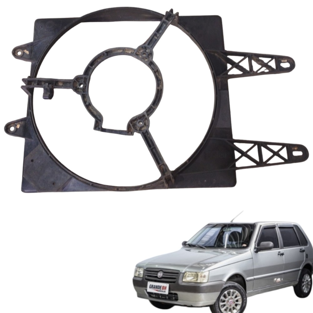 Defletor Ventoinha Radiador Fiat Uno Mille V19 50018421