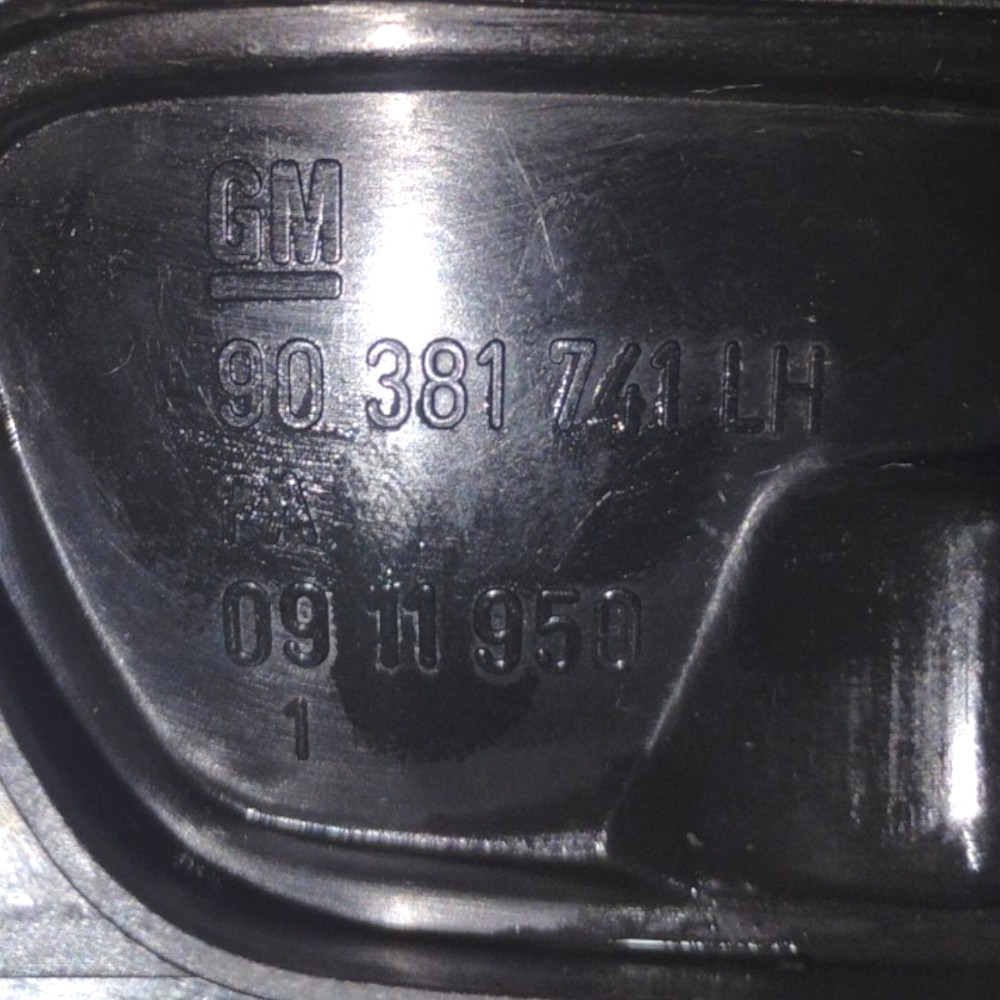 Maçaneta Interna Gm Astra Traseira Esquerda 1995 V20 Preto Traseira 3