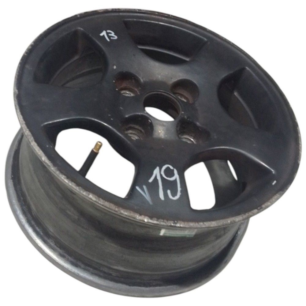 Roda esportiva Aro 13 Ferro 4 Furos Fiat Preto 4