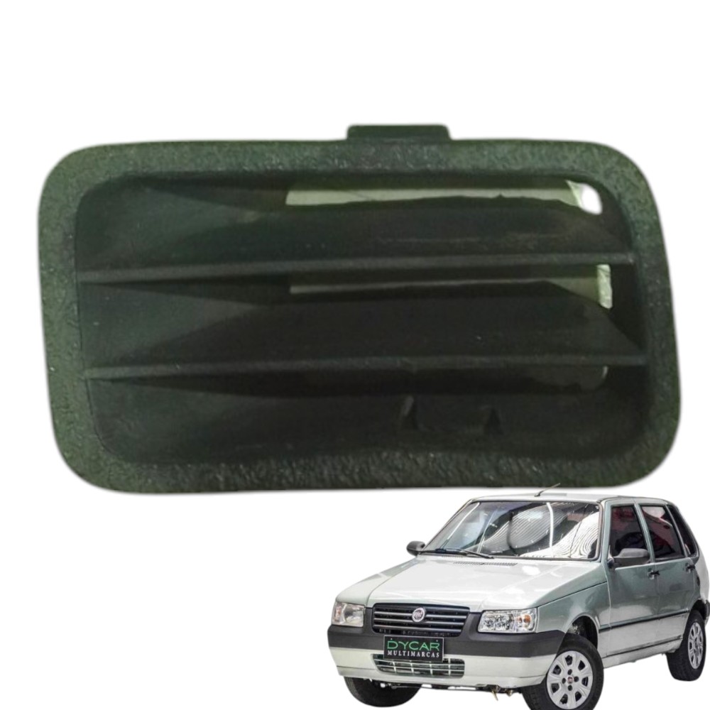 Tela Grade Direita Painel Fiat Uno Mille 2007 / 2008 Preto