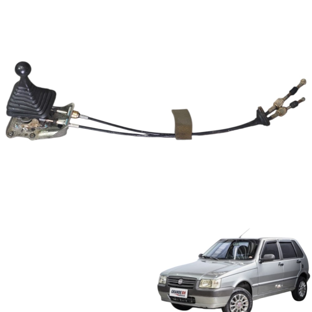 Alavanca Marcha Câmbio Com Coifa Fiat Uno Mille V19
