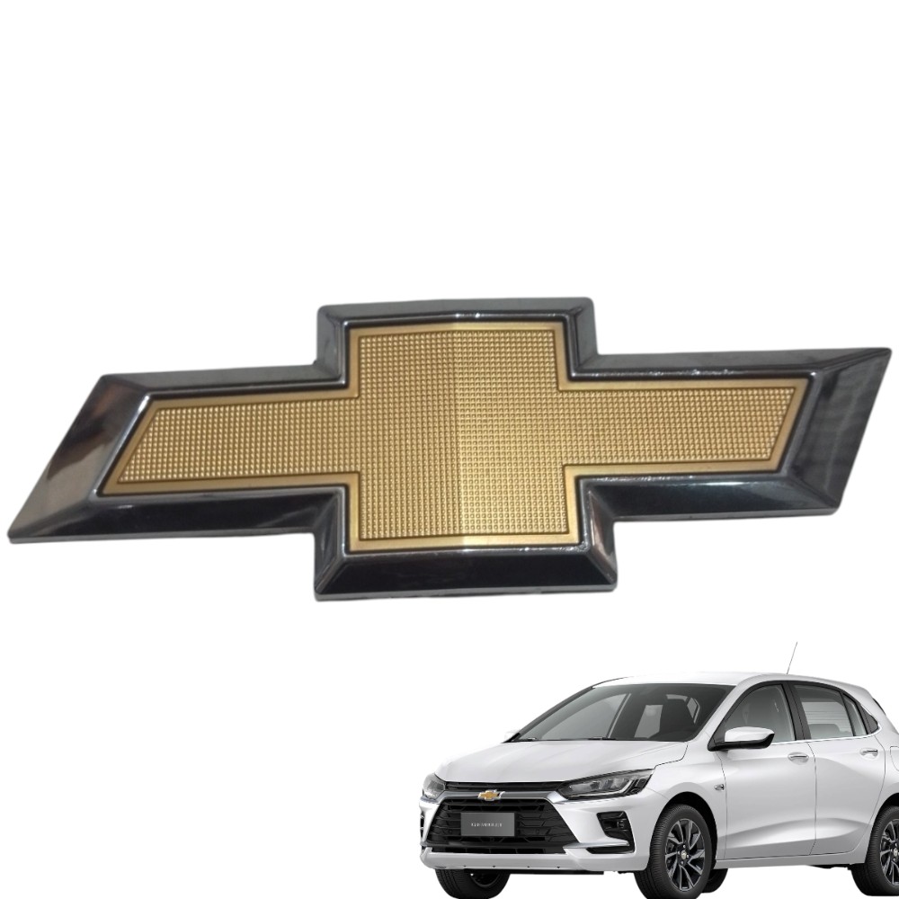 Emblema Tampa Traseira Chevrolet Onix Original 52096409 Dourado