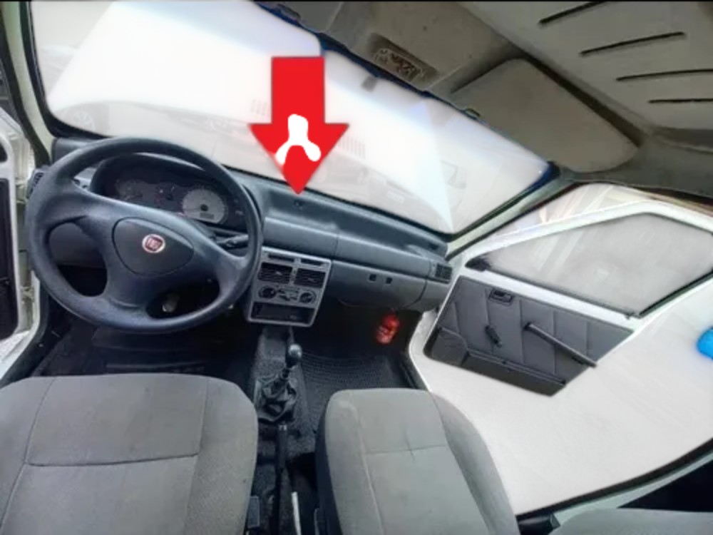 Tampa Fiat Parafuso Painel Uno Fiorino 1985 2013 Cinza 2