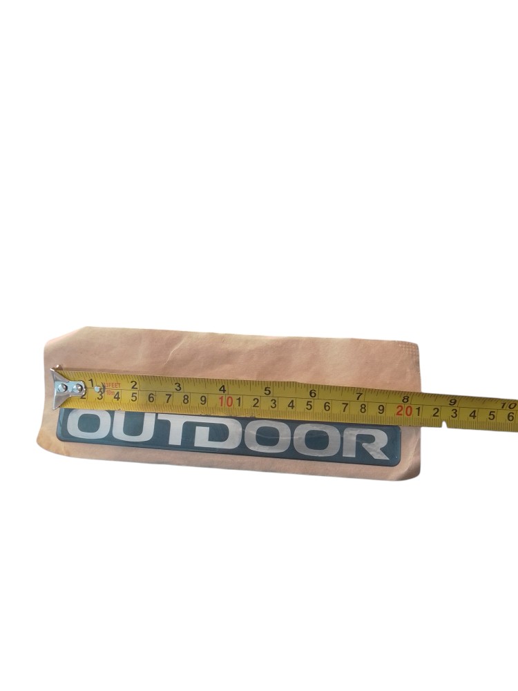 Emblema Adesivo Resinado Outdoor Mitsubishi L200 Triton Cinza 6